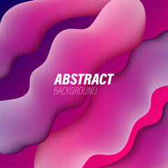 Colorful geometric background. Liquid, flow, fluid background. Fluid 3d shapes composition. Modern abstract cover. Fluid colors shapes. Poster design.