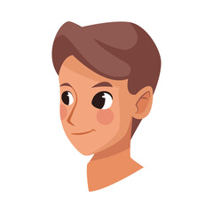 young man male head avatar character