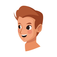 young man male head avatar character