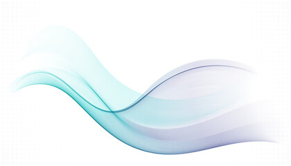Blue wave color smoke, wave transparent abstract smooth vector lines