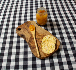 Handmade crafted old hardwood chopping board