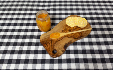 Handmade crafted old hardwood chopping board