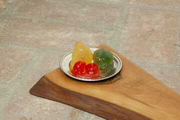Handmade crafted old hardwood chopping board