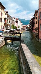 Fototapeta na wymiar Canal in Annecy, France