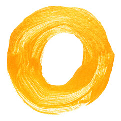 acrylic spot circle gold paint
