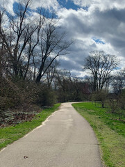 Path on a stormy day