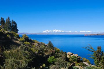 Fototapeta na wymiar Bolivia's Side of Titicaca Lake