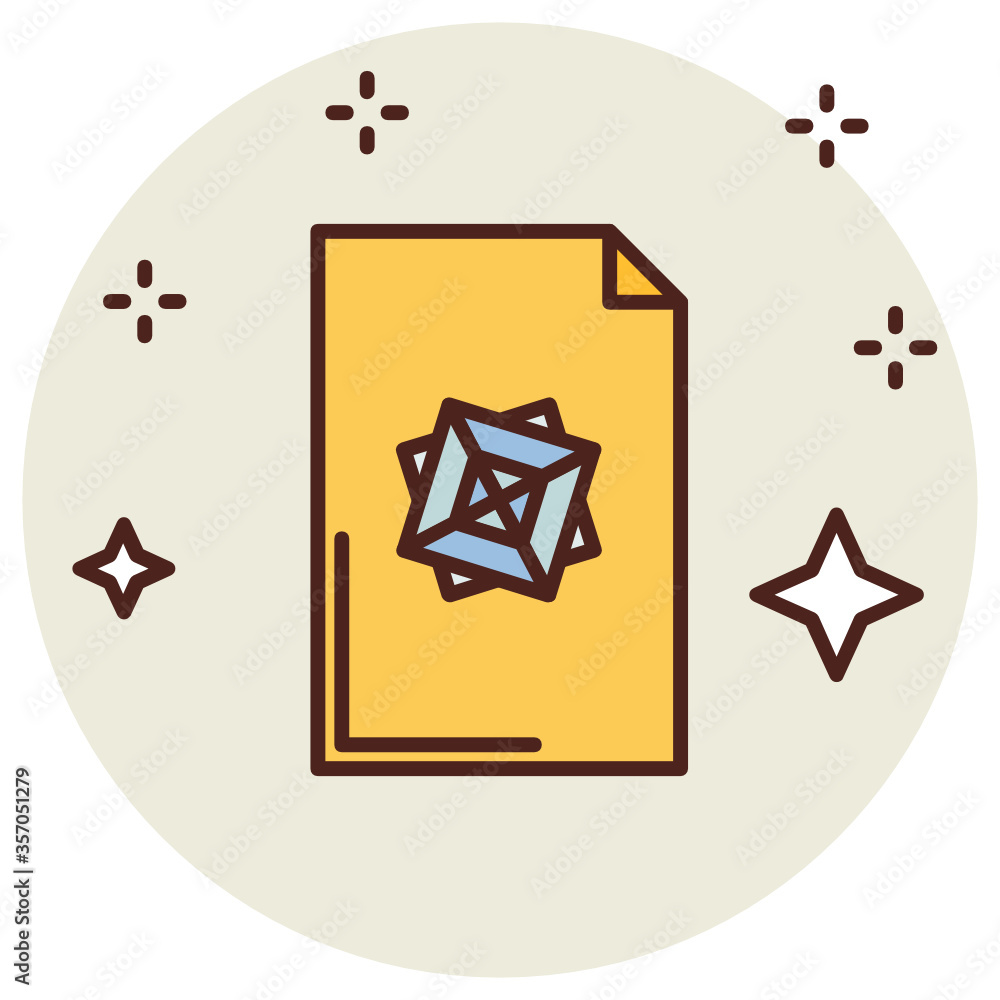 Aufkleber 3d printer file icon vector design concept ,colorful icon with shiny and glitter background