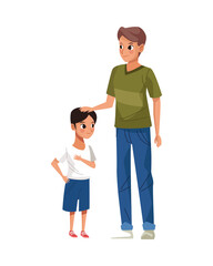 father with son avatars characters