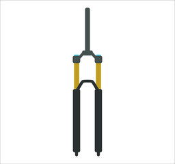 mountain bike fork. illustration for web and mobile design.