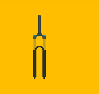 mountain bike fork. illustration for web and mobile design.