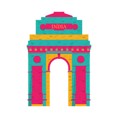 indian arch temple structure icon