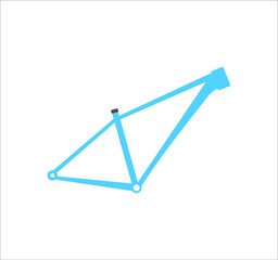 mountain bike frame. illustration for web and mobile design.