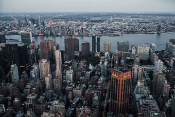 Hudson River View from Empire State Building