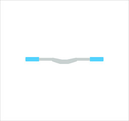 mountain bike handlebar. illustration for web and mobile design.