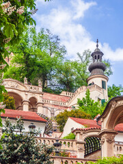 Fototapeta na wymiar Terraced gardens of Prague Castle, Praha, Czech Republic