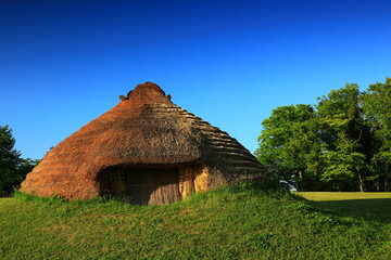 Obraz premium 夕焼けの遺跡