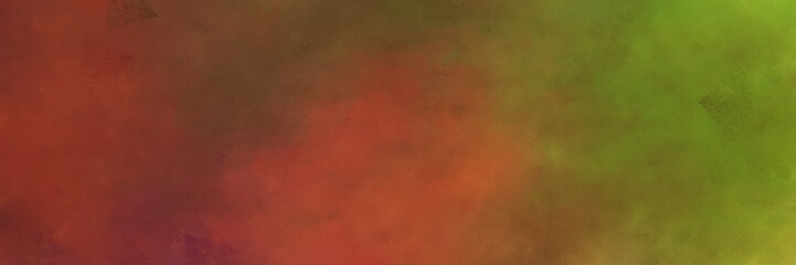 beautiful abstract painting background texture with saddle brown and olive drab colors and space for text or image. can be used as horizontal background texture