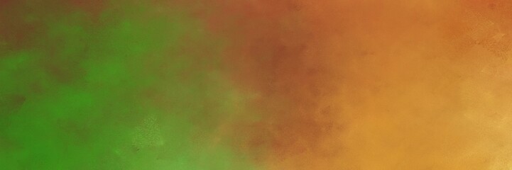 beautiful vintage abstract painted background with brown, sienna and dark olive green colors and space for text or image. can be used as horizontal background graphic