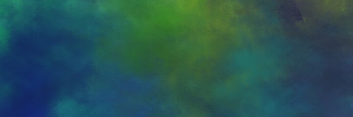 beautiful abstract painting background texture with dark slate gray, midnight blue and sea green colors and space for text or image. can be used as horizontal background texture