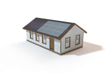house with solar panels on the roof