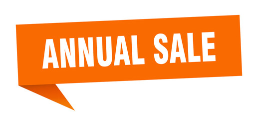 annual sale banner. annual sale speech bubble. annual sale sign