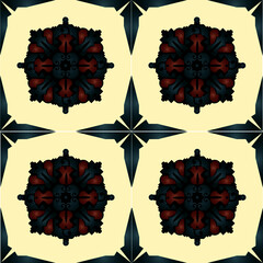 set of four seamless patterns
