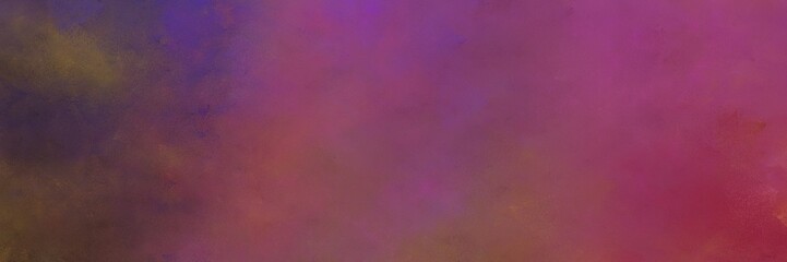 beautiful vintage abstract painted background with dark moderate pink, very dark magenta and old mauve colors and space for text or image. can be used as horizontal header or banner orientation