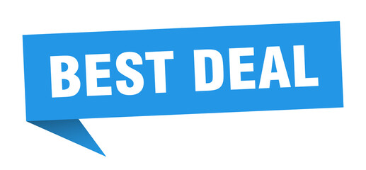 best deal banner. best deal speech bubble. best deal sign
