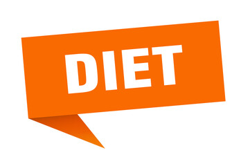 diet banner. diet speech bubble. diet sign