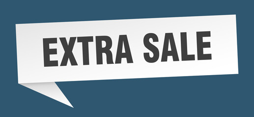 extra sale banner. extra sale speech bubble. extra sale sign