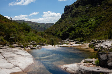 Small lake landscape at 7 Lagoas in Gerês