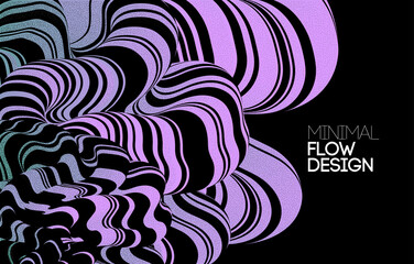 Vector Modern abstract design background Flow motion