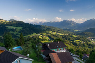 Panorama, Malowniczy Vorarlberg - Austria 