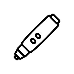 3d pen for printing construction icon vector. 3d pen for printing construction sign. isolated contour symbol illustration