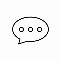 Outline bubble chat icon.Bubble chat vector illustration. Symbol for web and mobile