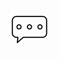 Outline bubble chat icon.Bubble chat vector illustration. Symbol for web and mobile