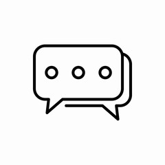 Outline bubble chat icon.Bubble chat vector illustration. Symbol for web and mobile