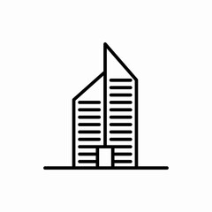 Outline building icon.Building vector illustration. Symbol for web and mobile