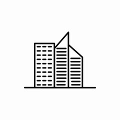Outline building icon.Building vector illustration. Symbol for web and mobile