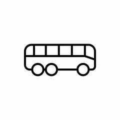 Outline bus icon.Bus vector illustration. Symbol for web and mobile