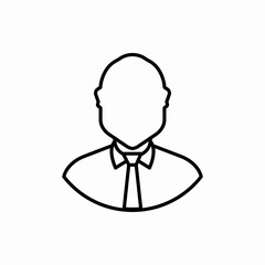 Outline businessman icon.Businessman vector illustration. Symbol for web and mobile