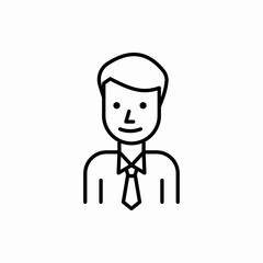 Outline businessman icon.Businessman vector illustration. Symbol for web and mobile