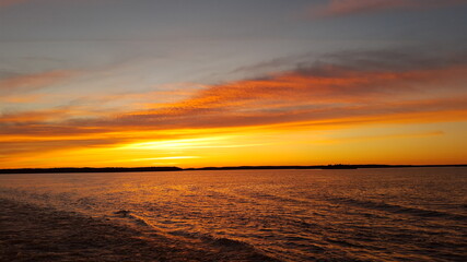 Fototapeta na wymiar Sunset - Baltic sea.