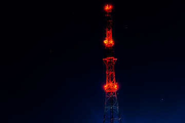 Night tower TV radio communication, 4G