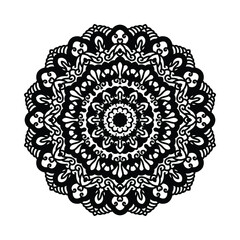 Floral Ornament Mandala Yoga Vector