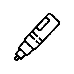 3d pen engineering device icon vector. 3d pen engineering device sign. isolated contour symbol illustration