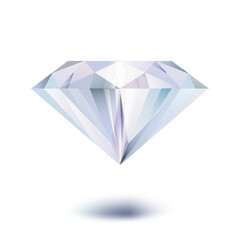 Realistic diamond. Vector.