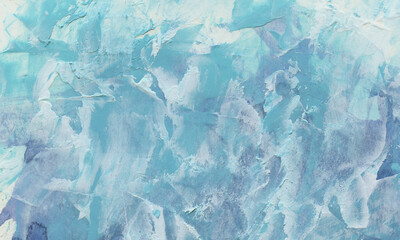 Abstract painting. Modern art. Beautiful hand painted image for creative design of posters, cards, invitations, prints, banners, websites and wallpapers. Cool colours.