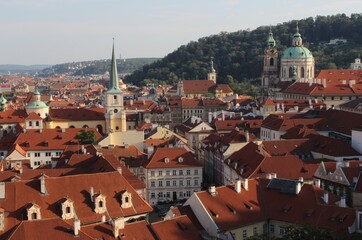 Fototapeta na wymiar Beautiful view of Prague old town 